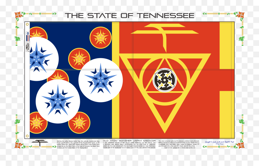 Tennessee State Flag Pantone Colors Emblem Emoji,Tennessee Emoji