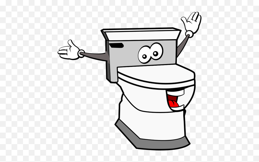 Talking Toilette Cartoon Flush Toilet Clipart Emoji,Kawaii Emoticon