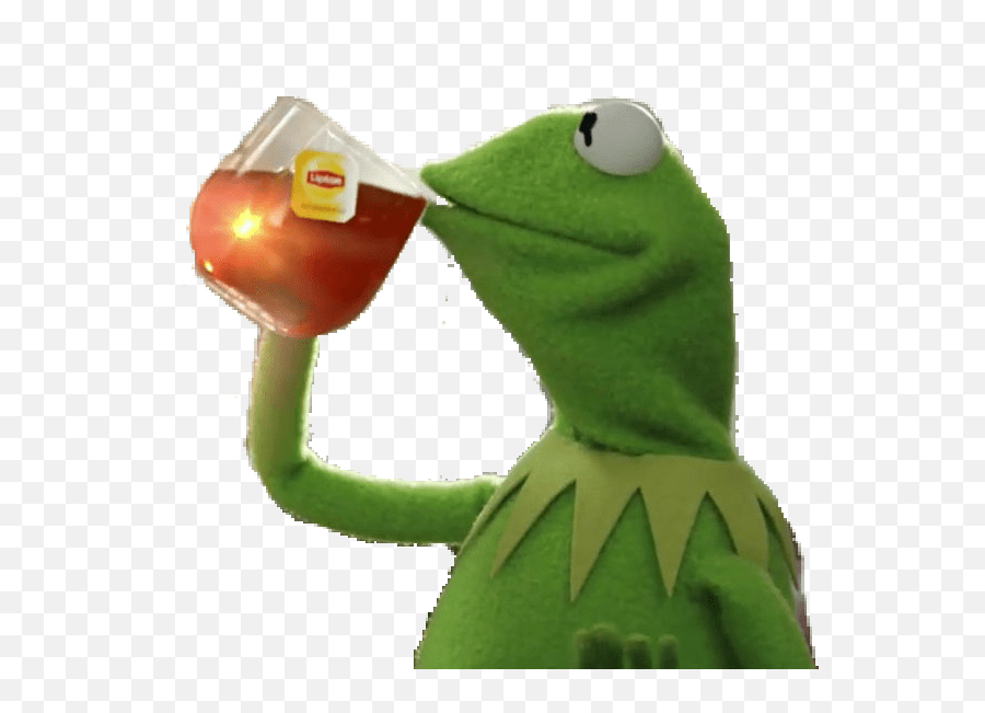 Kermit Kermitmeme Meme Green Stickers Spill The Tea Kermit Emoji,Frog