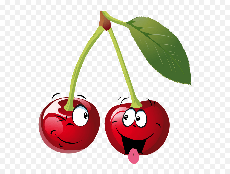 Cerises Cherries Kirschen Cerezas Cherry Fruit Cherry Png Art Emoji