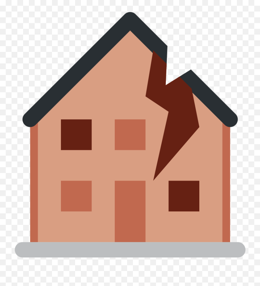 Twemoji2 1f3da Broken House Emoji,House Emoji free transparent