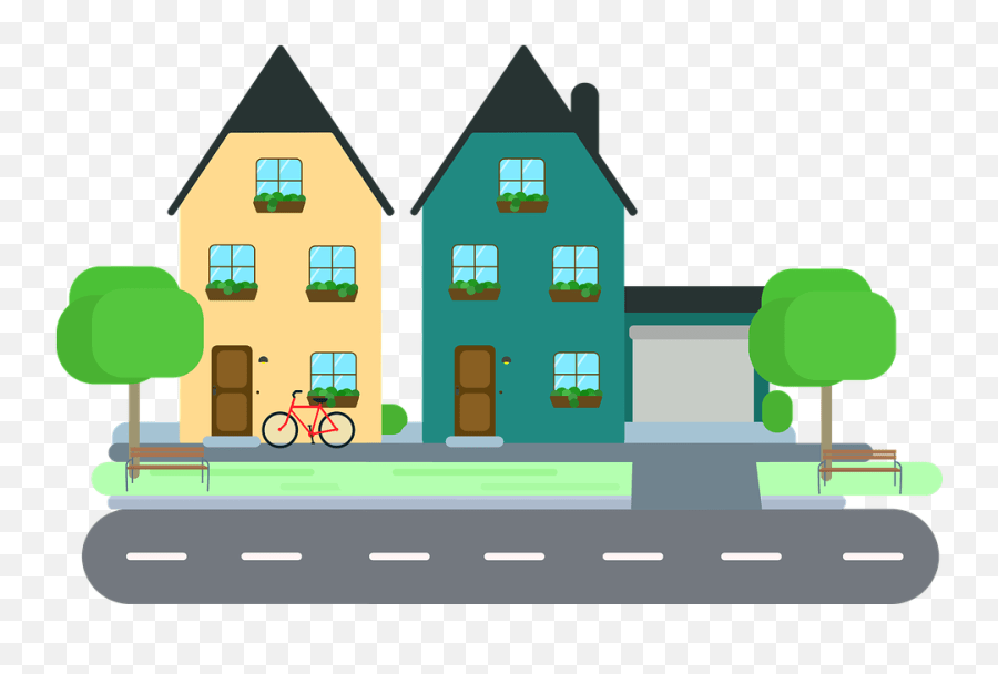 House Cottage Residence Family Neighborhood Clipart Emoji,Real Estate