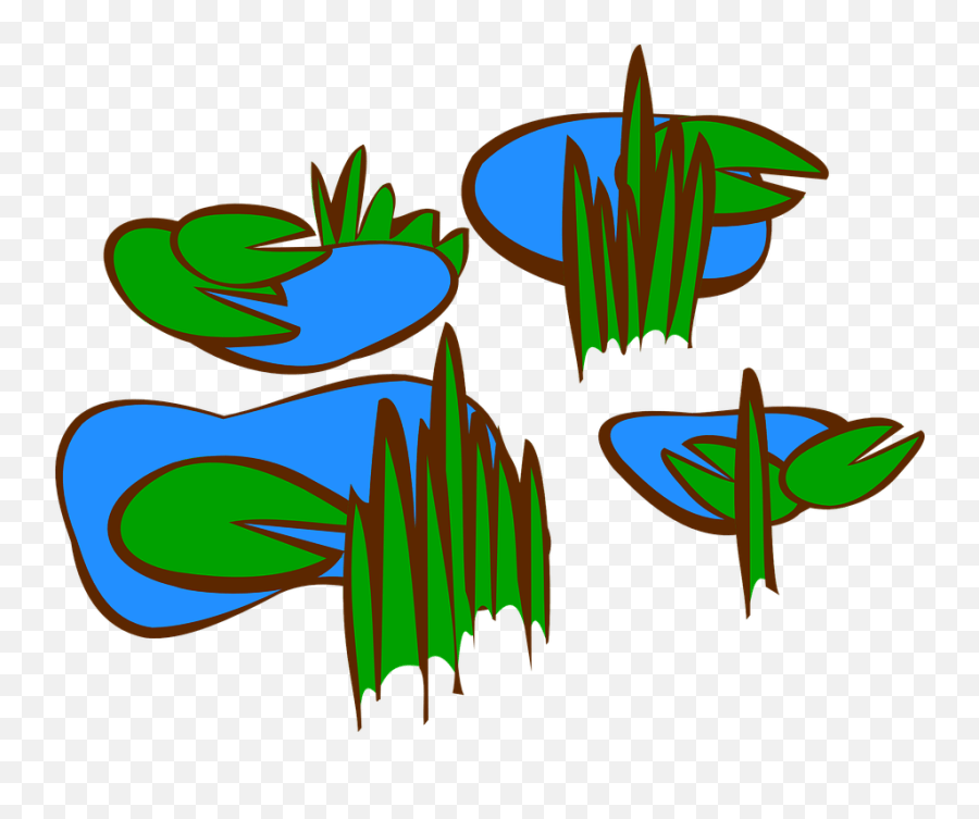 Lily Pads Swamp Marsh Marsh Clip Art Emoji,Lily Pad Emoji free