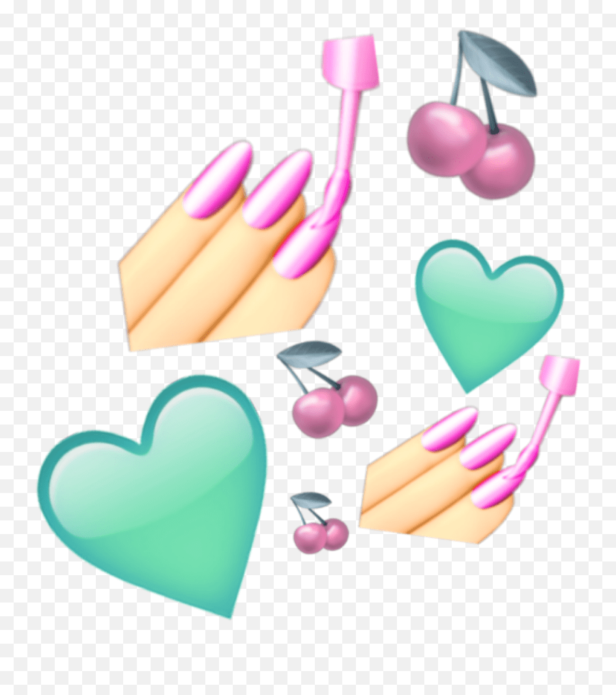 Nails Nail Nailpaint Nailart Heart Emoji,Nail Paint Emoji free