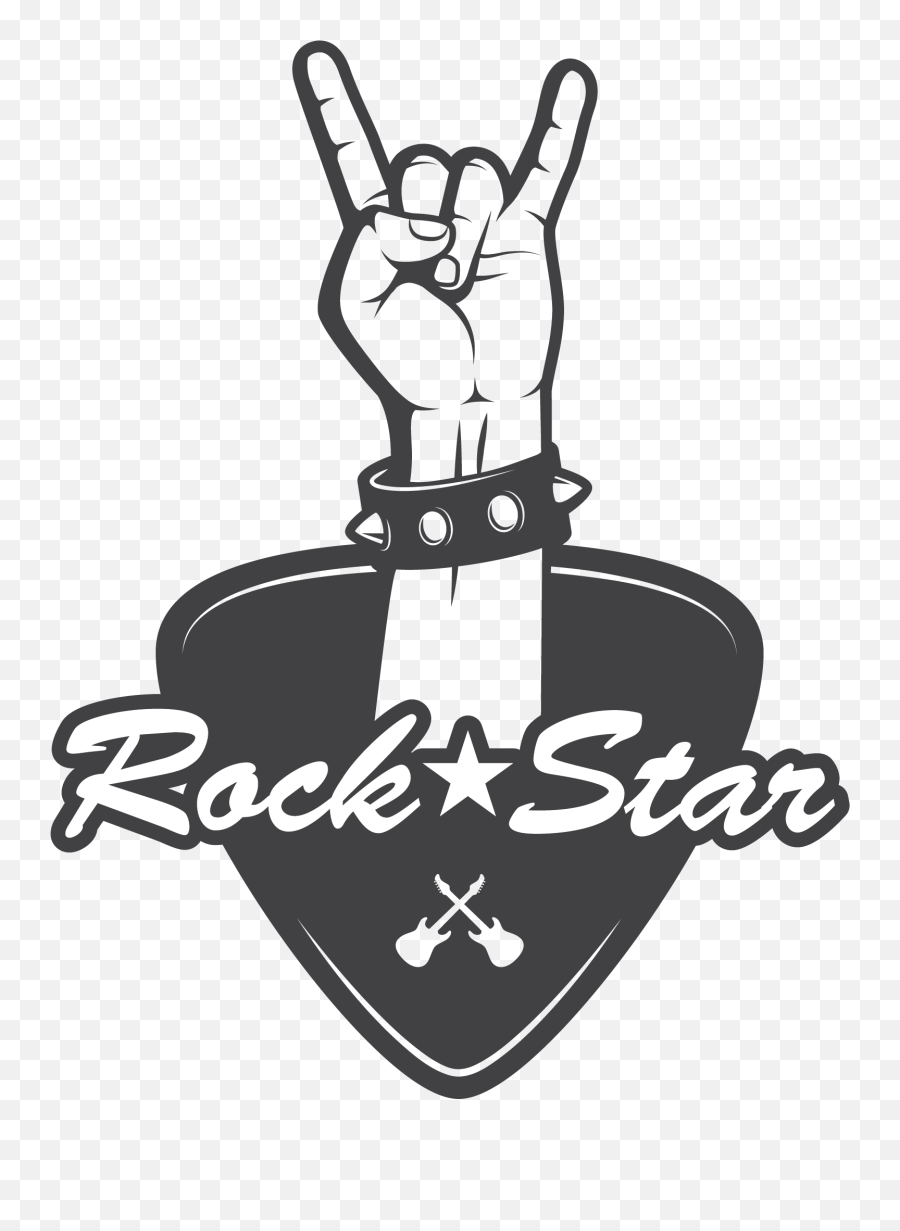 Rock Rockstar Star Guitar Png Vector Rock Star Png Emoji,Rockstar