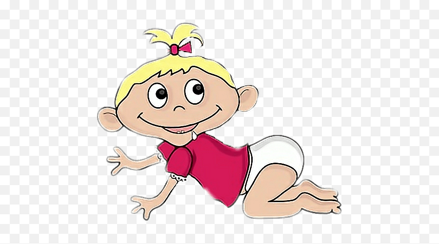 Baby Supercute Stickers Cute Baby Girl Clip Art Emoji,Baby Crawling