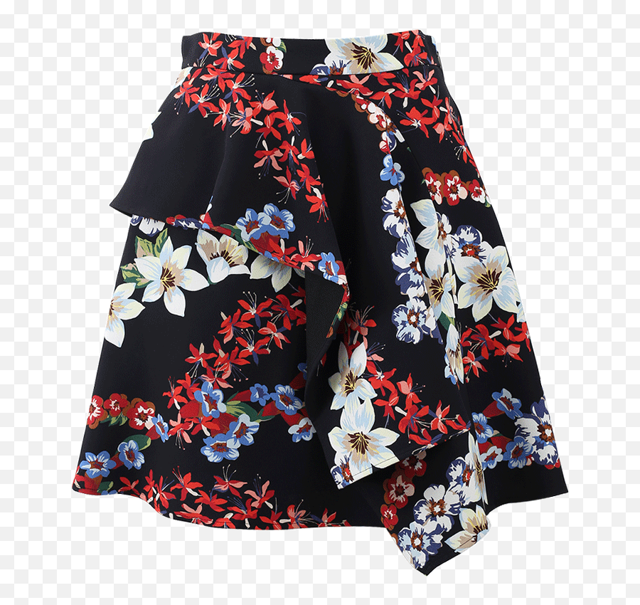 Msgm Floral Mini Skirt Miniskirt Emoji,Black Emoji Skirt free
