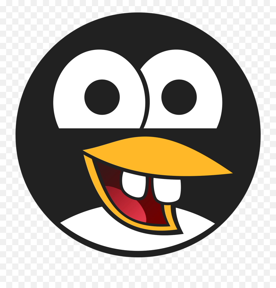 Avatar Beak Beginner Black Cute Penguin Head Cartoon Png Emoji,Upset