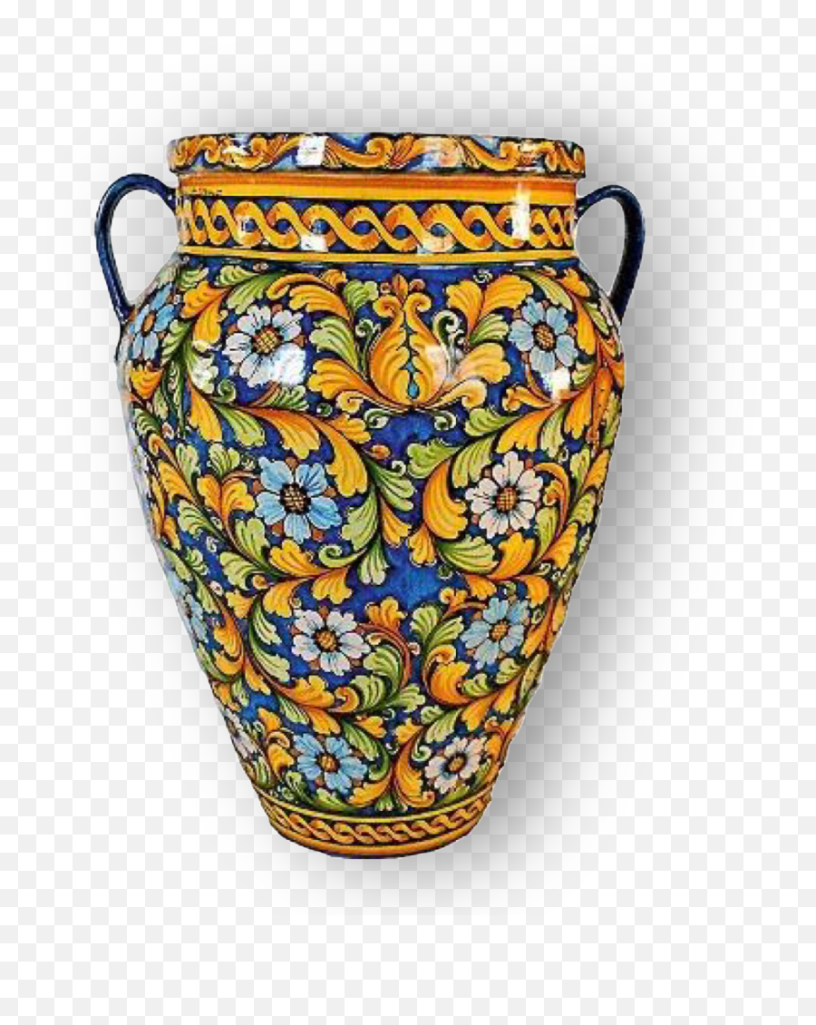 Vase Mediterranean Colorful Porcelain Emoji,Vase Emoji free