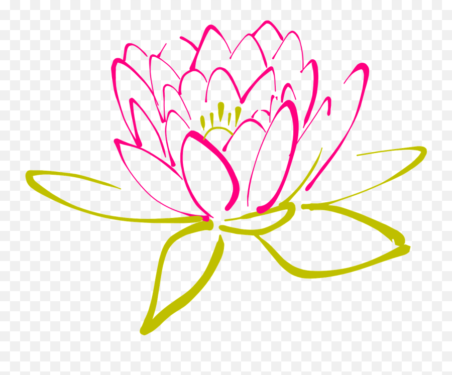 Lotus Flower Water Lily Bloom Blossom Abstract Clip Art Emoji,Lily