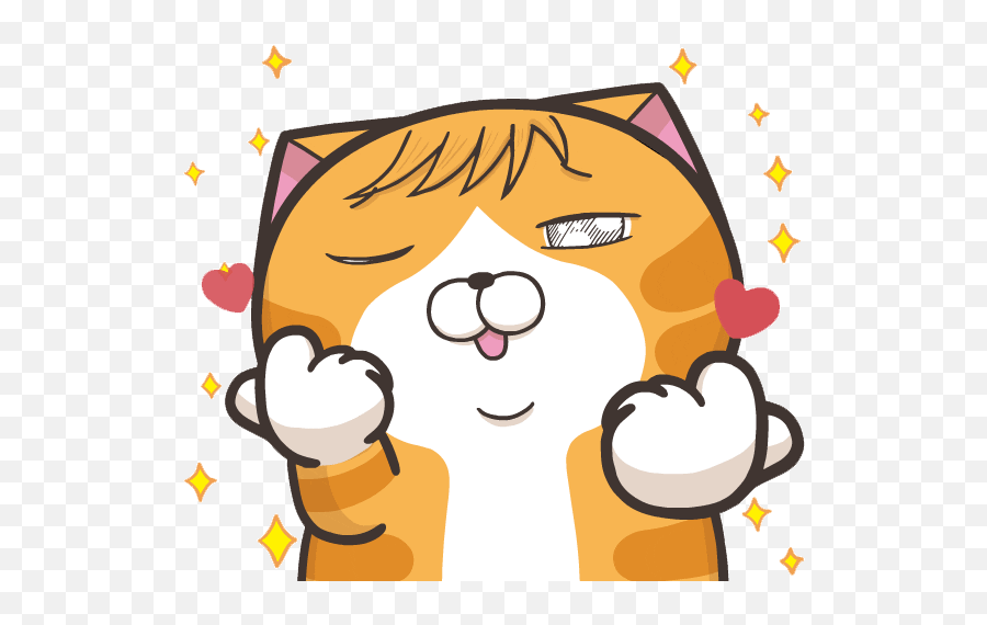 Love Cat Sticker Gif Emoji,Cat Love Emoji free transparent emoji