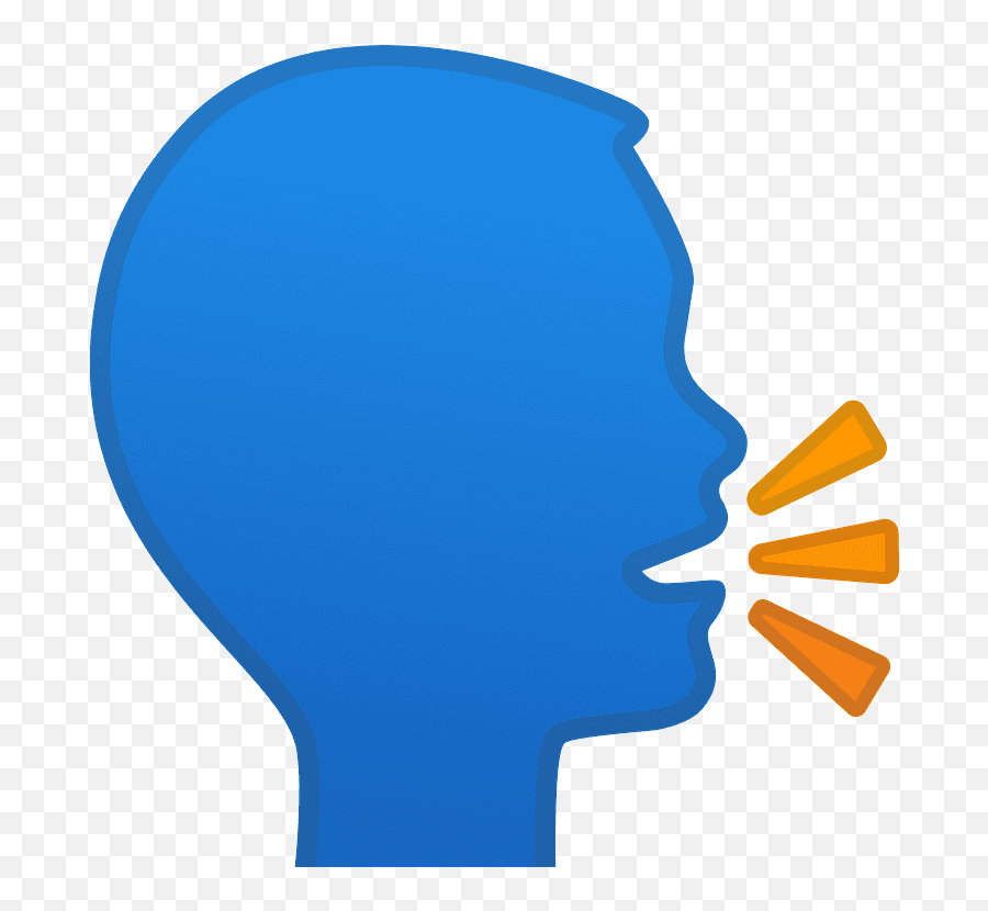 Speaking Head Emoji Clipart Emoji Parler,Over Your Head Emoji free