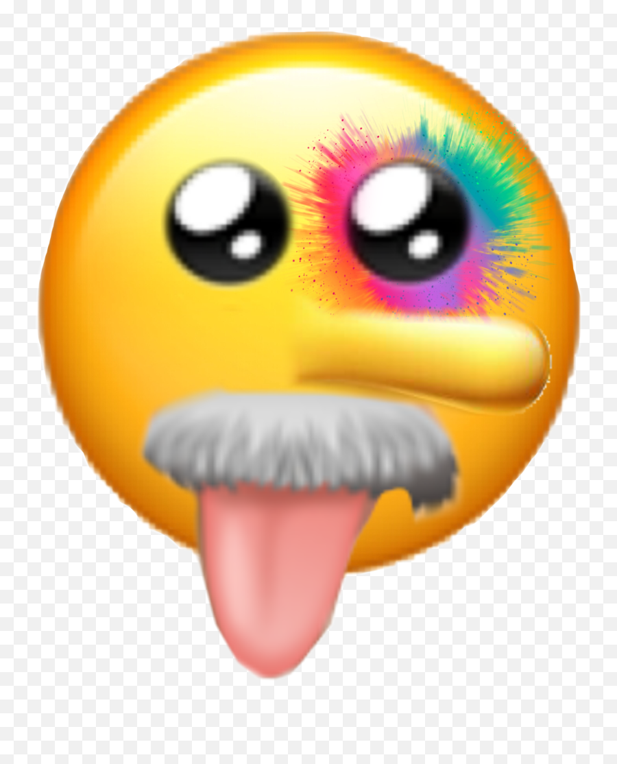 Make It Viral Crazy Emoji Rainbow Smiley,Crazy Eye Emoji free transparent emoji