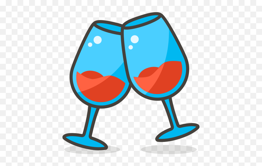 Wine Glasses Toast Free Icon Of Another Emoji Icon Set Champagne