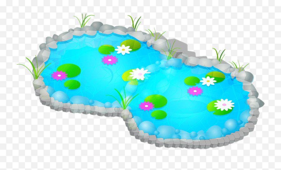 Pond Waterfall Lake Inflatable Emoji,Lily Pad Emoji free