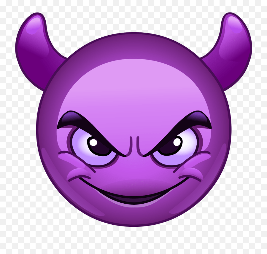 Purple Devil Emoji Decal Iphone Devil Emoji,Smiling Devil Emoji