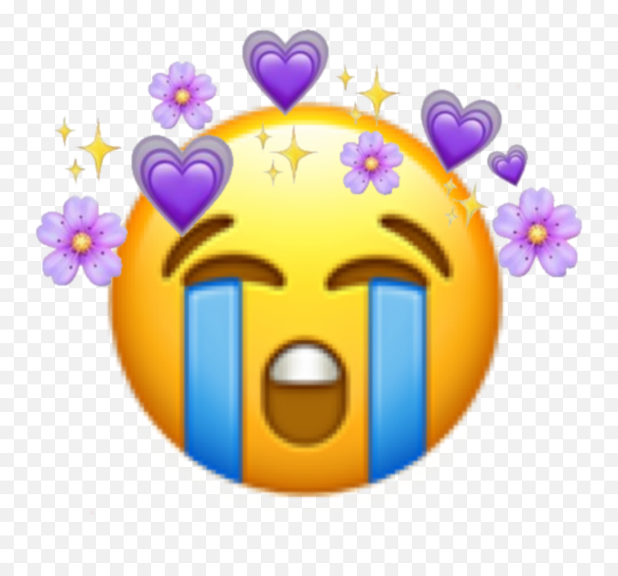 Sad Emotions Emojipurple Sob Emoji Transparent,Purple Cross Emoji