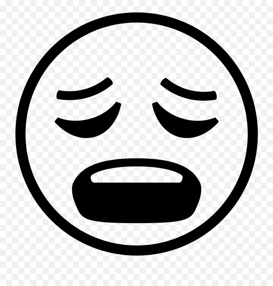 Emojione Bw 1f629 Emoji De Whatsapp Preto E Branco,Emojis Png free