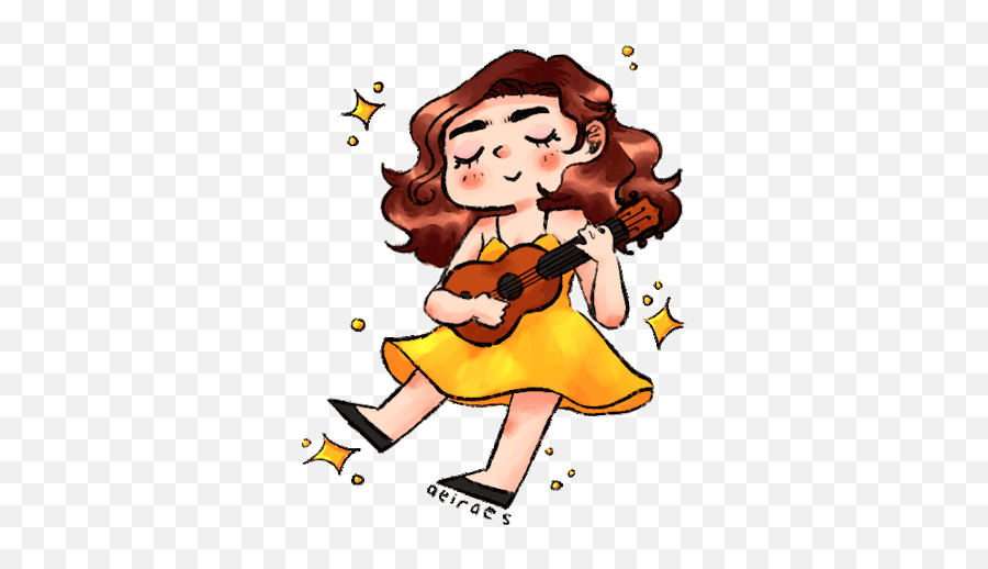 Ukulele Gif Tumblr Man Playing Saxophone Clip Art Lowgif Cartoon Girl