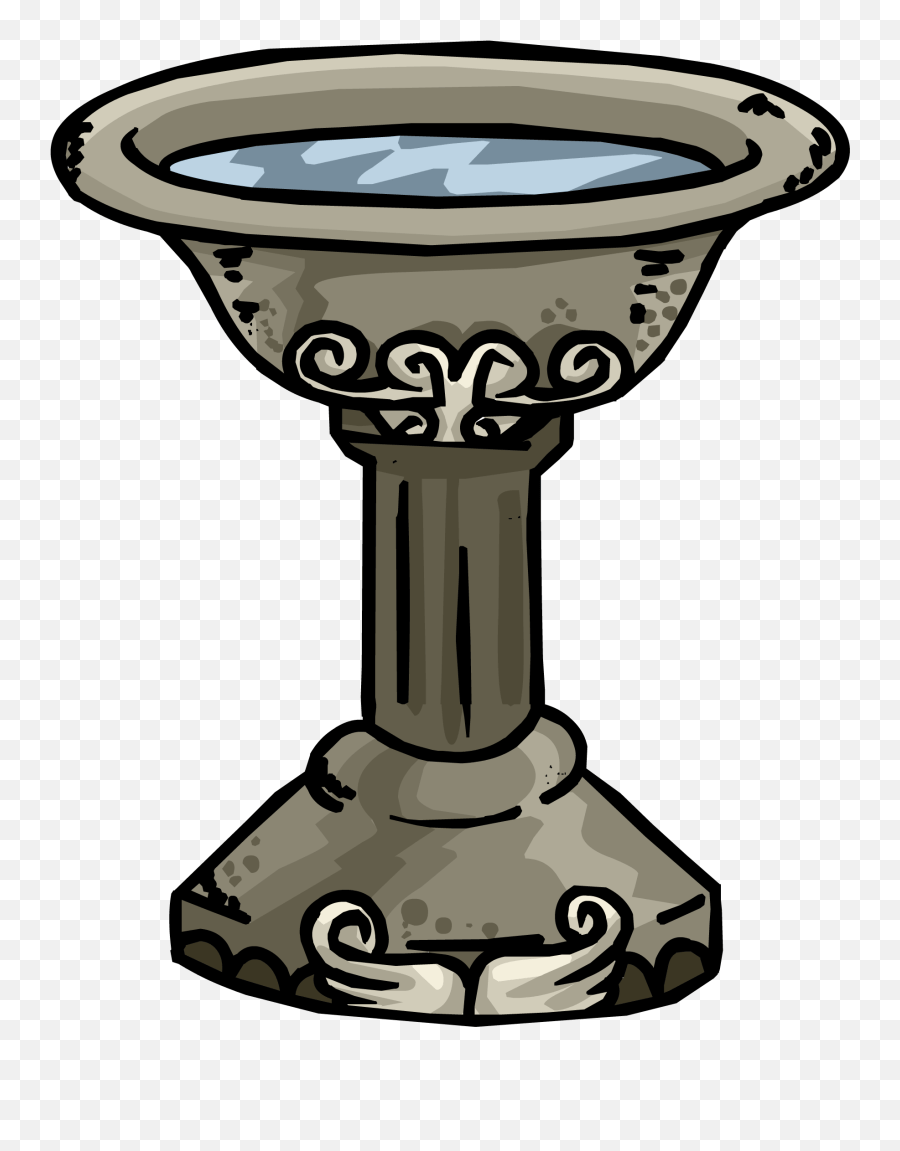 Bird Bath Fountain Clipart Bird Bath Png Emoji,Fountain Emoji free