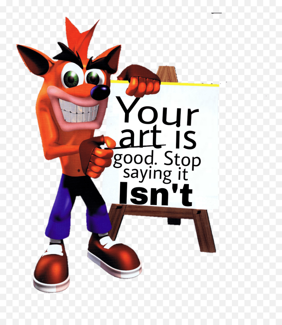 Christopher Jacobs Crash Bandicoot Your Art Is Good Emoji,Crash