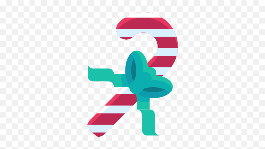 Candy Cane Bow Sweets Ribbon Icon Candy Emoji,Candy Cane Emoji free