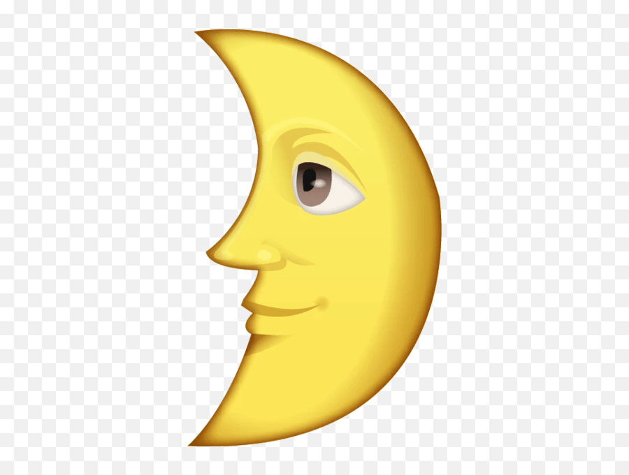 First Quarter Moon With Face Emoji Emoji Image Moon,Moon Face Emoji free transparent emoji