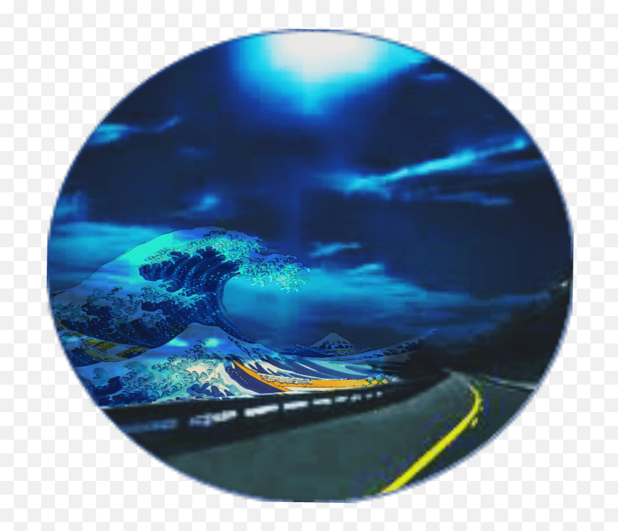 Waveswaveofjapan Japanese Circle Emoji,Japanese Wave Emoji free