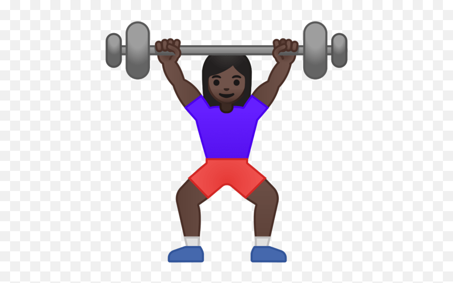 Dark Skin Tone Emoji Woman Lifting Weights Emoji,Weight Emoji free