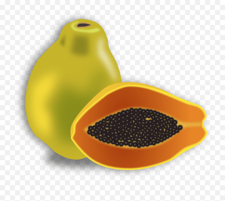 Fruit Clipart Papaya Fruit Papaya Gambar Buah Animasi Pepaya Emoji