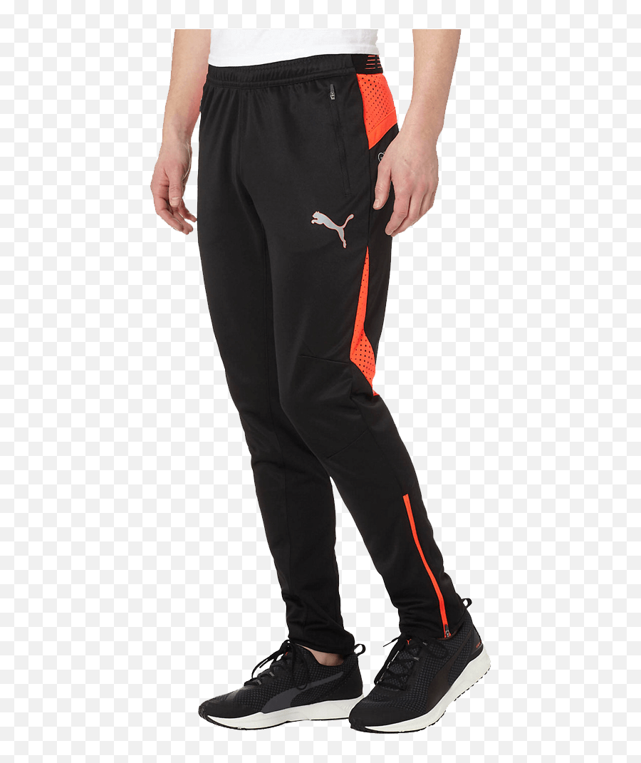 Flicker Menu0027s Training Pants Puma Black And Orange Pants Emoji