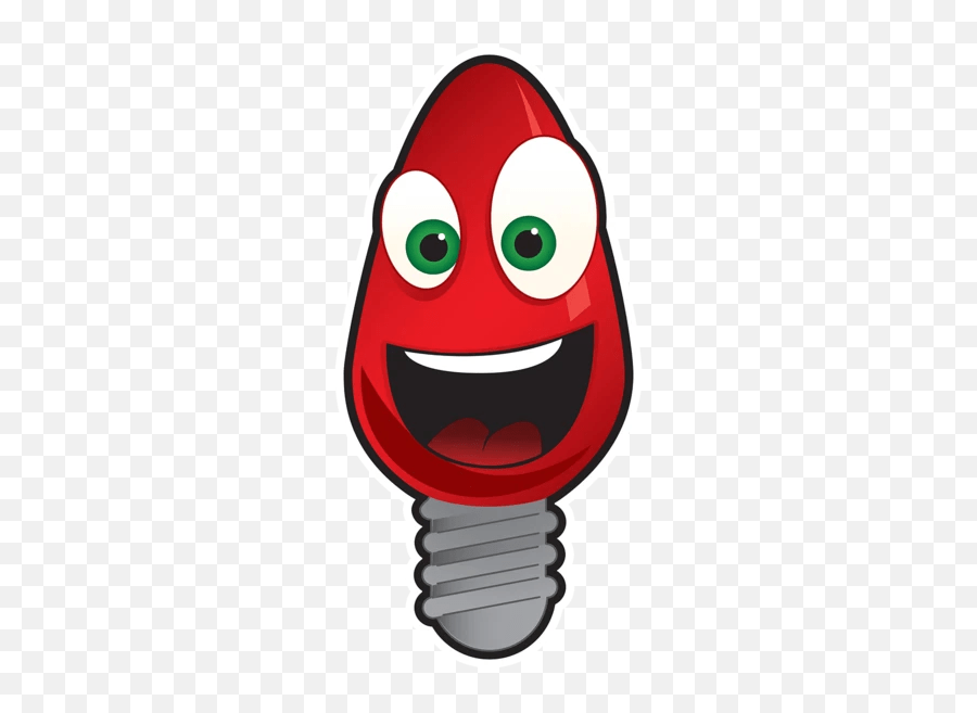 Singing Christmas Lights Christmas Lights Red Cartoon Emoji,Christmas Emoticon free