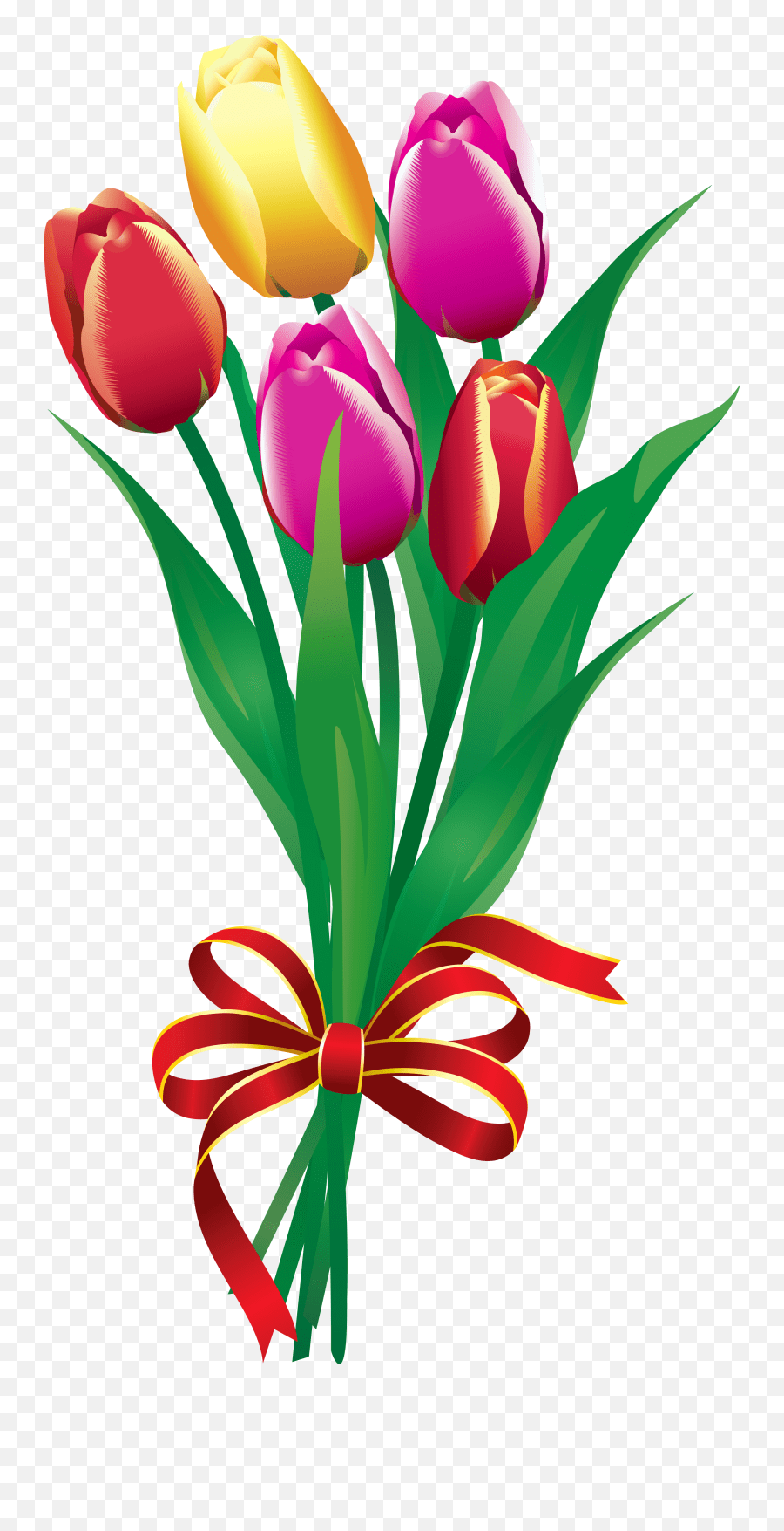 Spring Tulips Bouquet Png Clipart Bouquet Of Tulips Clipart Emoji,Tulip Emoji free