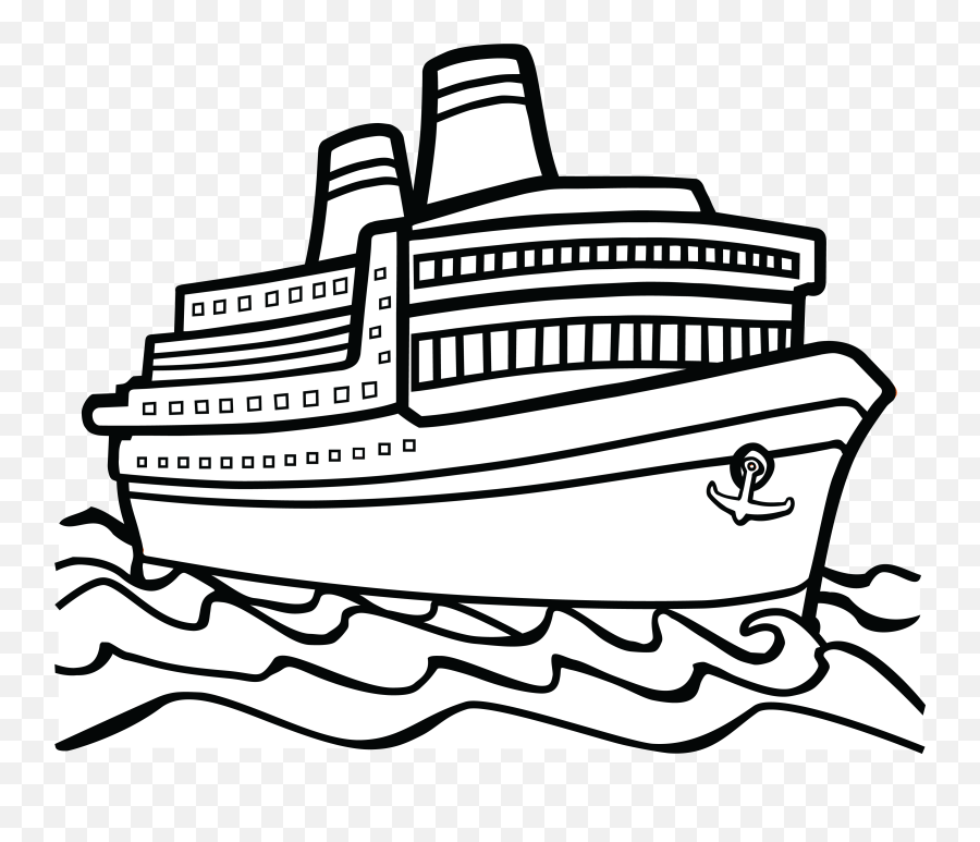 Cruise Party Boat Transparent Png Ship Clipart Black And White Emoji,Emoji Booze Cruise free