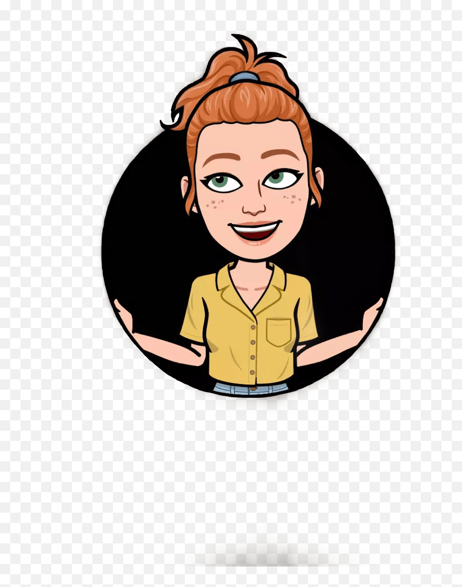 Bitmoji Ginger Girl Hey Freetoedit Cartoon Emoji,Hey Girl Emoji free transparent emoji