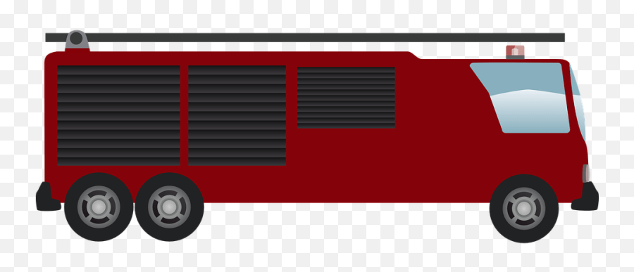 Fire Engine Firemen Van - Fire Engine Emoji,Firetruck Emoji - free