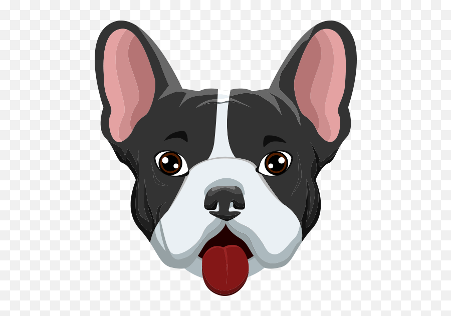 Frenchiemoji French Bulldog By Satirtec Sl French Bulldog Face Png