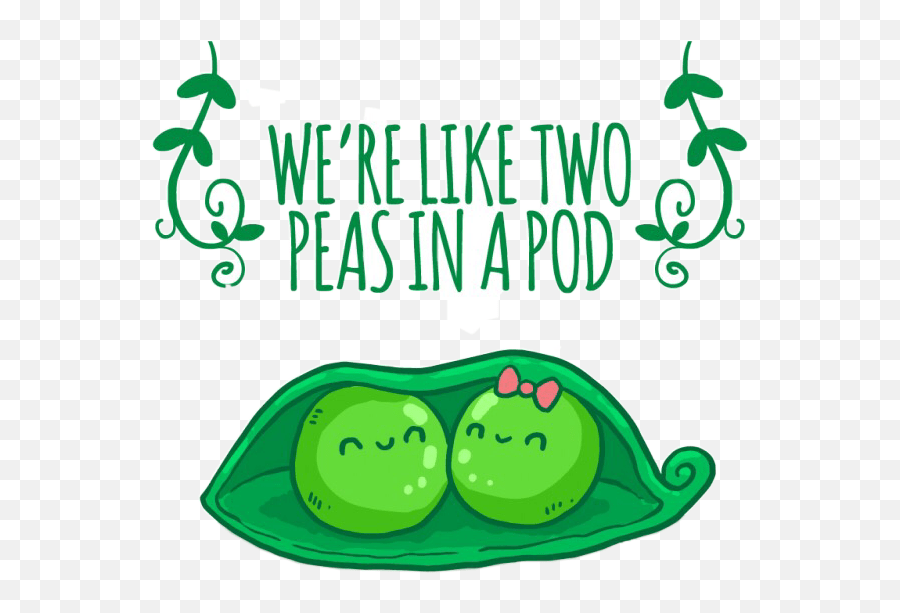 Twopeasinapod Cute Bean Peapod Two Peas In A Pod Drawing Emoji,Peapod