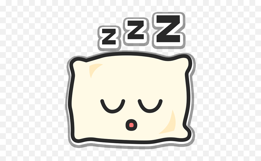 Pillow Sleep Zzz Character Cartoon Clip Art Emoji,Sleeping Emoji