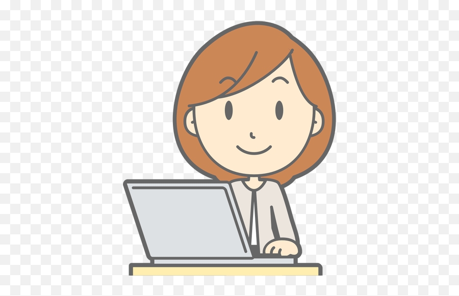Girl Using Laptop Female User Computer Emoji,Desk Girl Emoji free