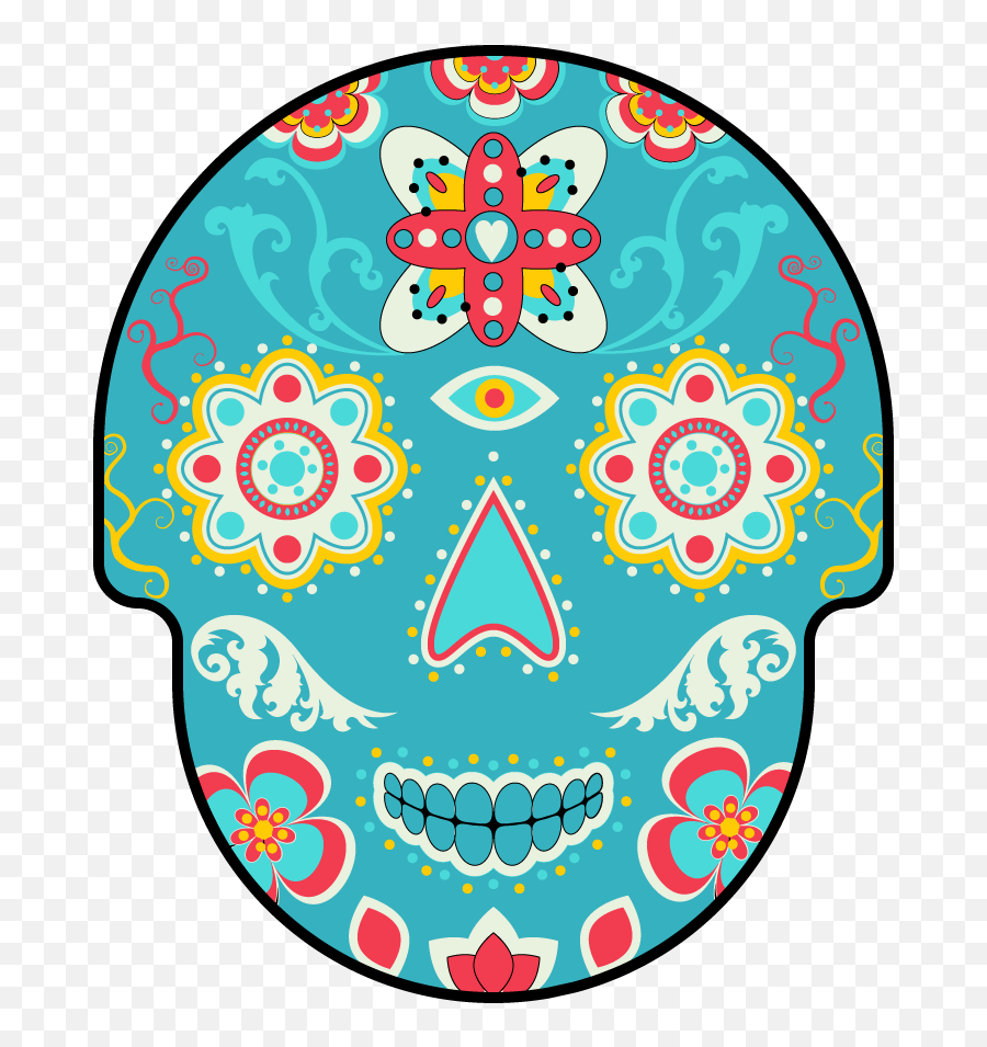 Here Are Some Sugar Skulls I Made In Circle Emoji,Sugar Skull Emoji