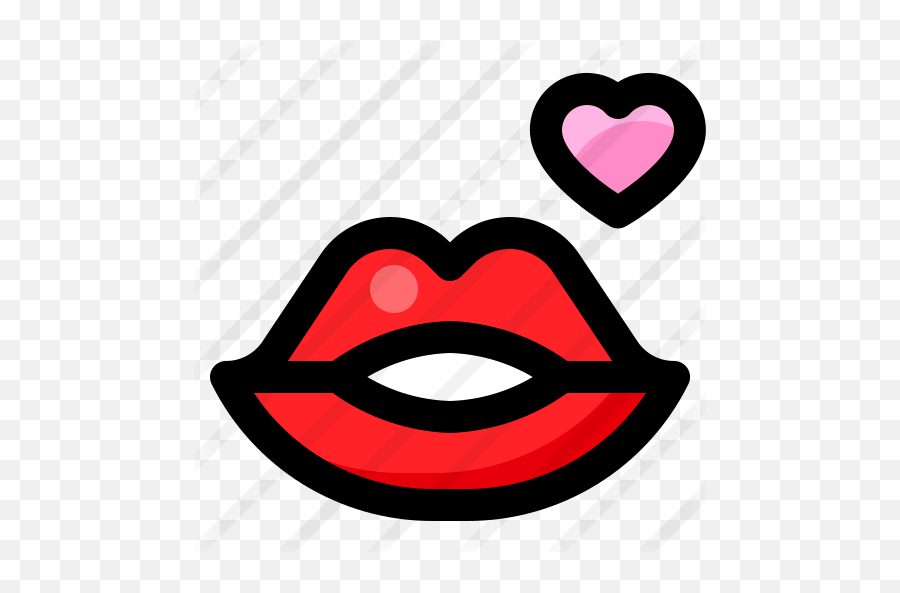 Besos Iconos Gratis De Dia De San Valentin Girly Emoji Emoticon De Beso Free Transparent Emoji Emojipng Com