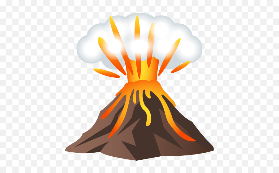 Emoji Volcano To Copypaste Wprock Erupting Volcano Gif Transparent