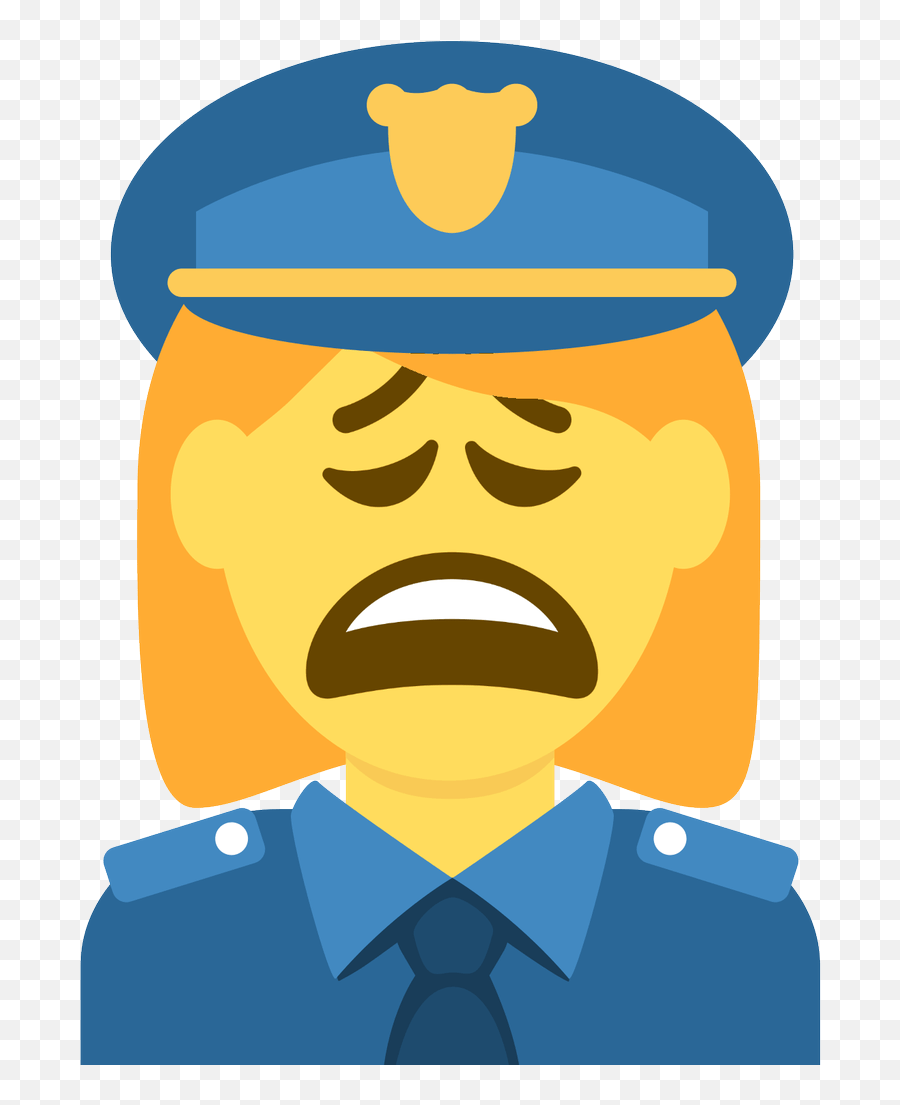 Woman Police Officer Weary Face Emoji De Cartero Png,Job Emoji free