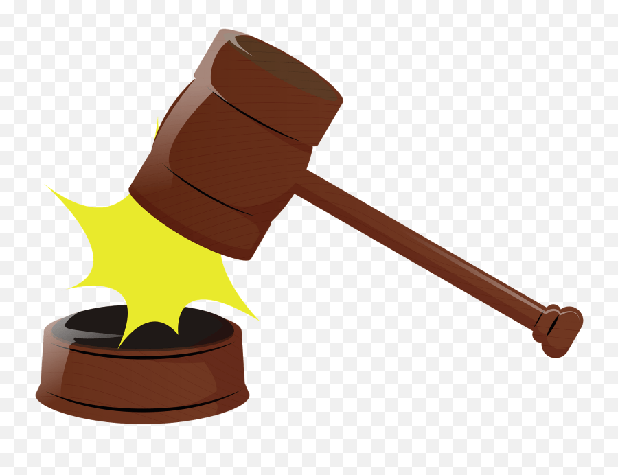 Auction Hammer Gavel Clipart Auction Gavel Cartoon Png Emoji,Mallet Emoji free transparent