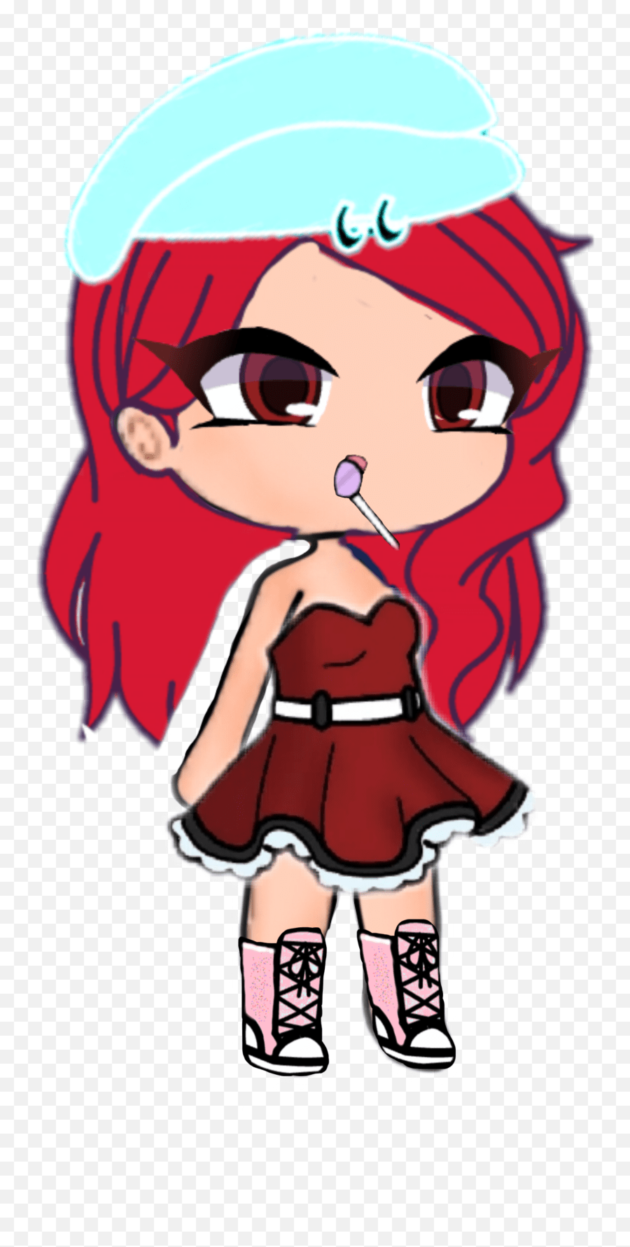 Redhead Sticker By Elgalagtico Fictional Character Emoji,Emoji