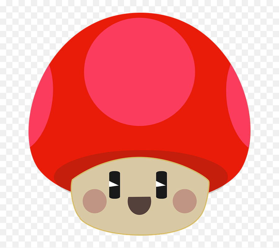 Cute Happy Clipart Mushroom Emoji,Cute Emotions free transparent