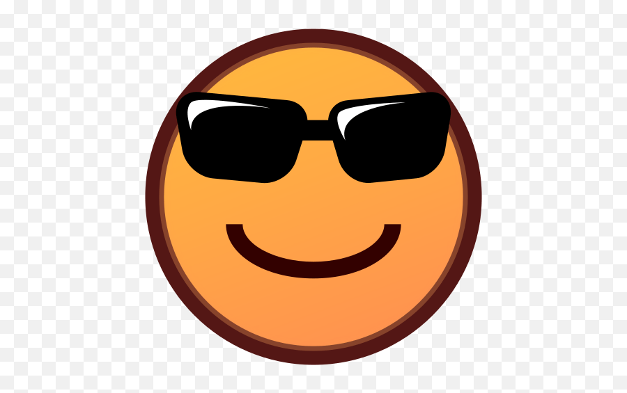 Smiling Face With Sunglasses Emoji For Facebook Email Sms Transparent
