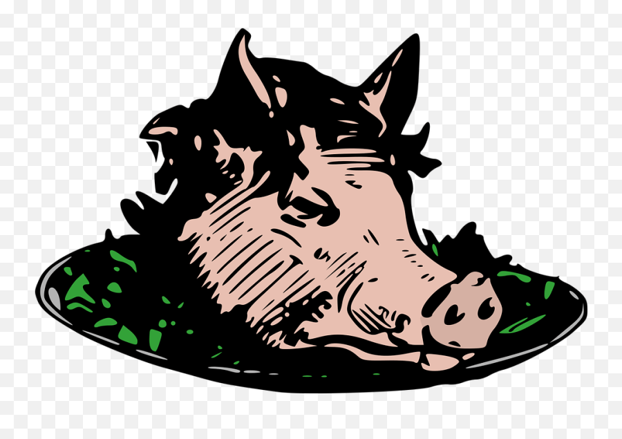 Free Pigs Head Pig Images Pigs Head Clipart Emoji,Man Knife Pig Cow