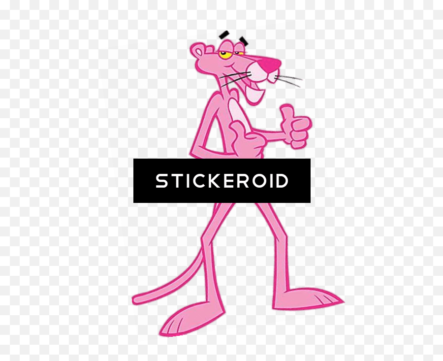 Pink Panther Thumbs Up Cartoon Full Size Png Download Owens Corning